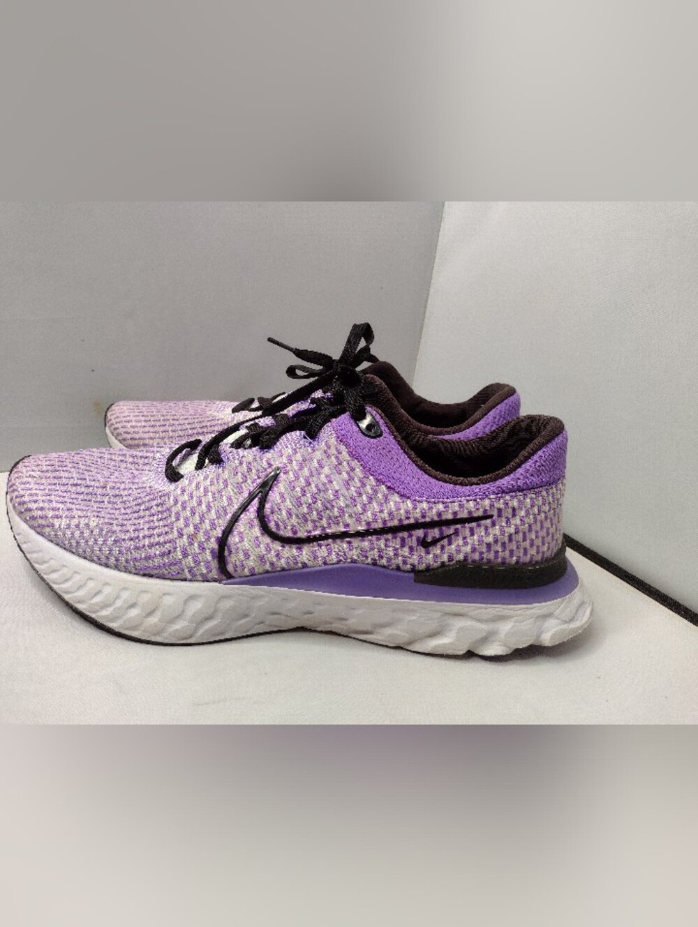 Nike React Infinity Run Flyknit 3 Pure Platinum Psychic Purple' Mens Size 15 CC